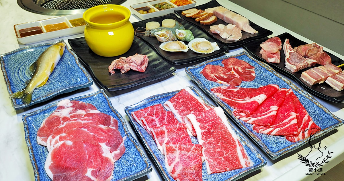 【炎上燒肉評價】最低$858就有和牛燒肉吃到飽,生啤酒更是僅698方案就可暢飲,8大秘製沾醬超涮嘴,新北板橋烤肉推薦